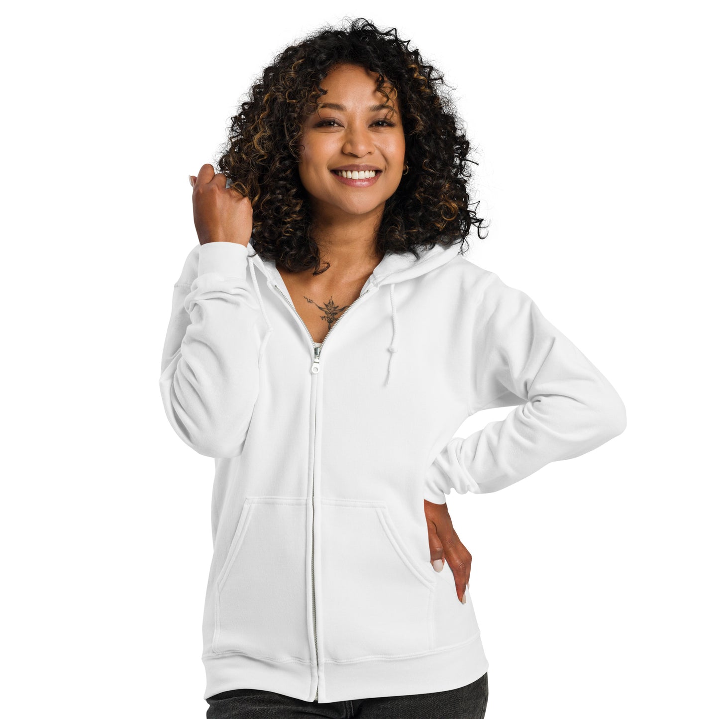 Que49 Unisex heavy blend zip hoodie