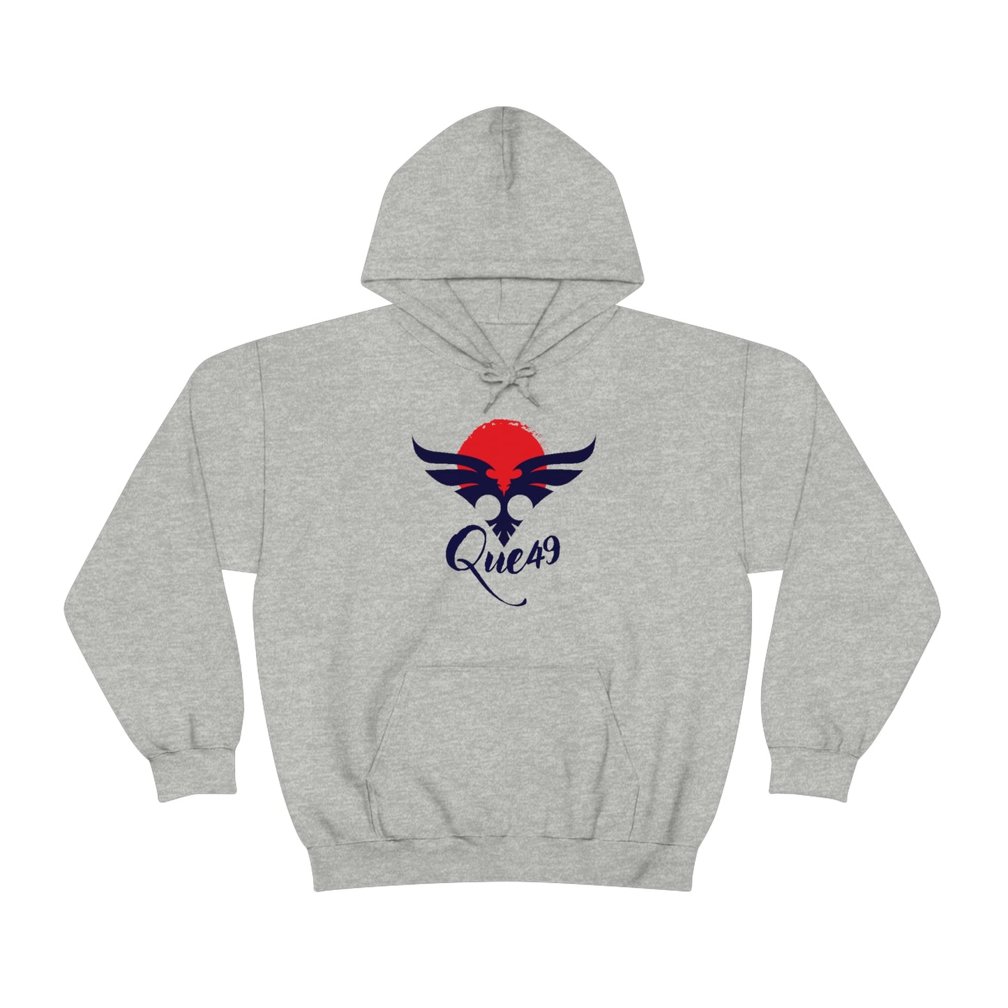 Embrace the finest things with the 'Que 49' Dynasty Unisex Heavy Blend™ Hooded Sweatshirt